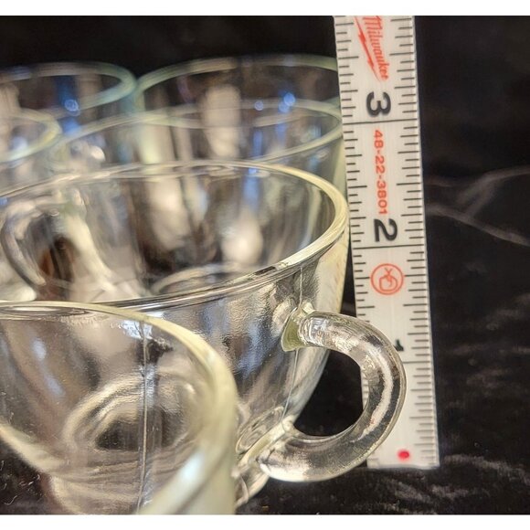 Vintage Anchor Hocking Clear Glass Punch Cups, Set of 8 - Picture 4 of 8